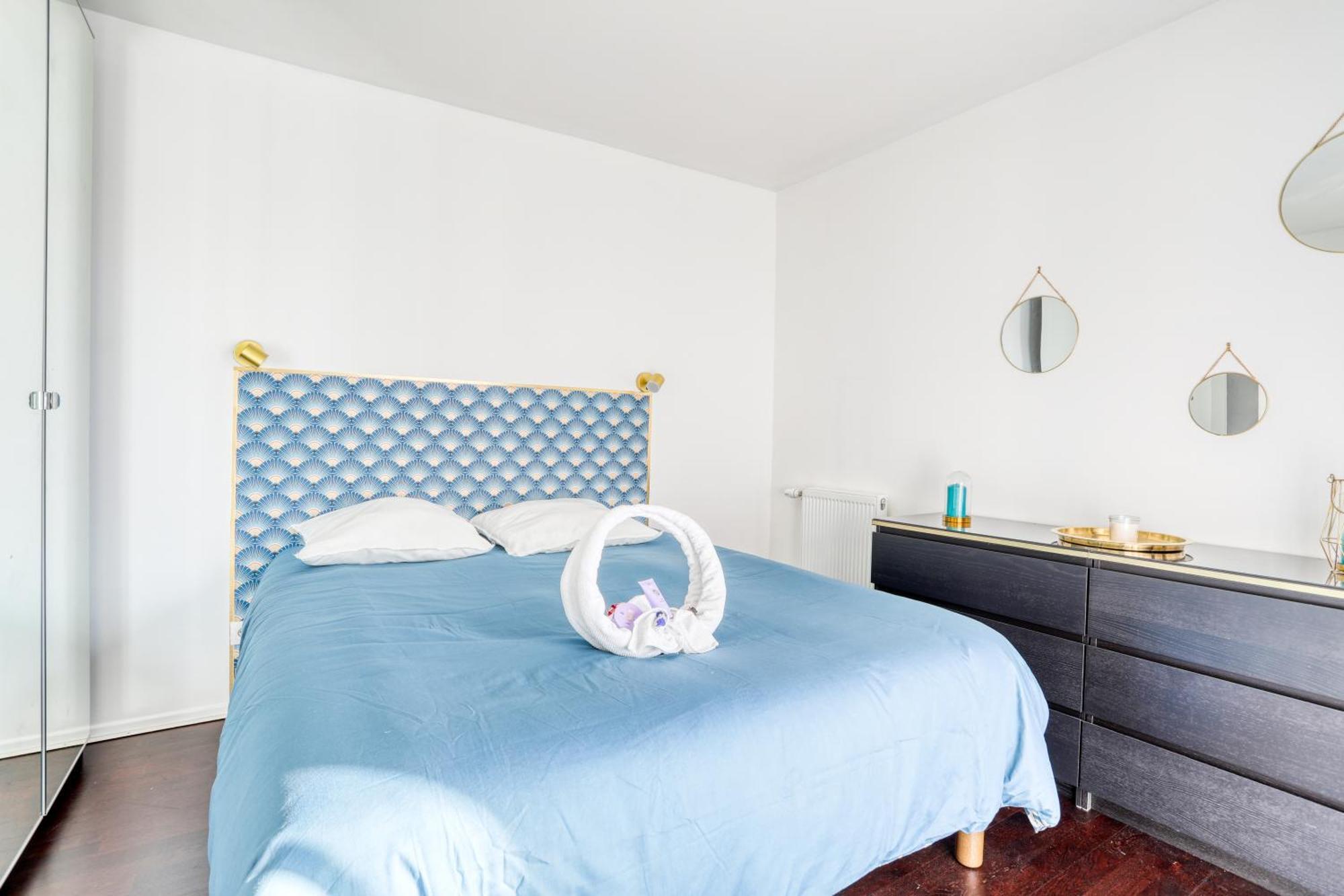 "Le Serenity ", Appartement Spacieux ,Balcon, Parking Prive Gratuit, Netflix, Proche Cdg Et Stade De France Stains Kültér fotó