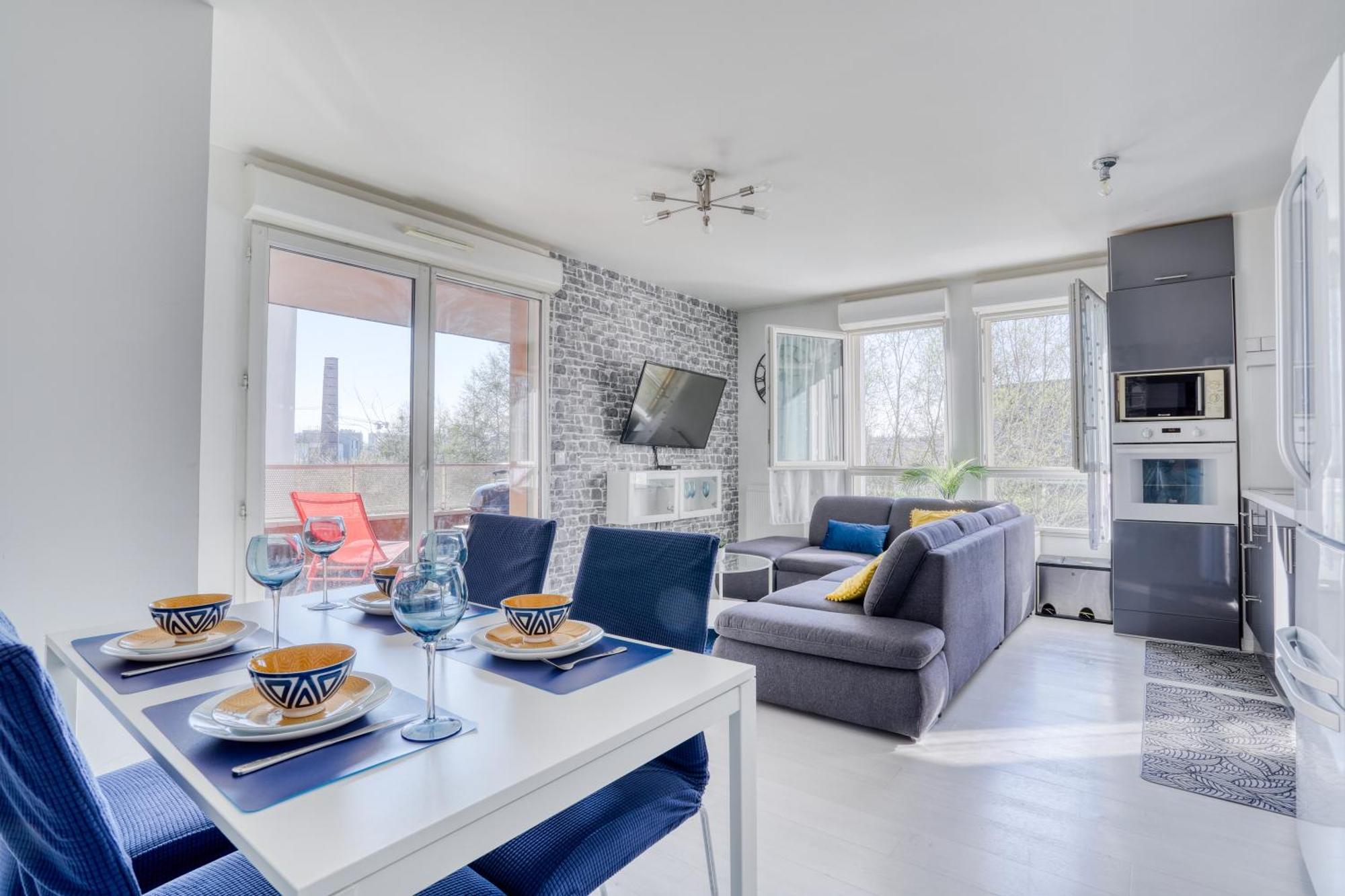"Le Serenity ", Appartement Spacieux ,Balcon, Parking Prive Gratuit, Netflix, Proche Cdg Et Stade De France Stains Kültér fotó